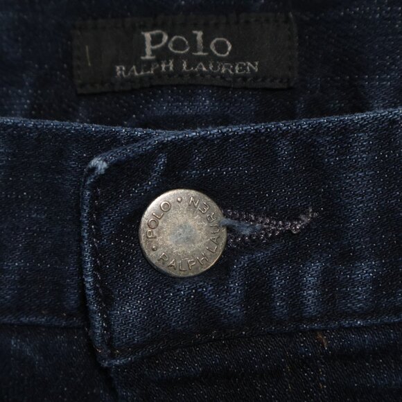 Polo Ralph Lauren Jeans Mens 42Tx36 Dark Blue Stretch Denim Straight Leg Classic - Picture 3 of 14